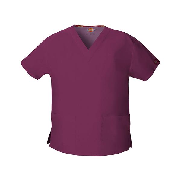 Shirt Scrub Dickies 86706 Womens Medium Wine Each